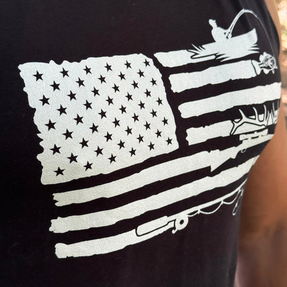 Men's Sportsman's Flag Cotton Sleeveless Muscle Tank