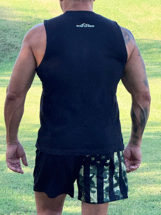 Men's Sportsman's Flag Cotton Sleeveless Muscle Tank