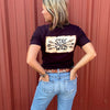 Women's Stay Wild Archery Back Print T, Ox Blood, Army or Brown