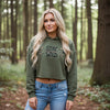 Women's Stay Wild Archery Cropped Fleece Hoodie