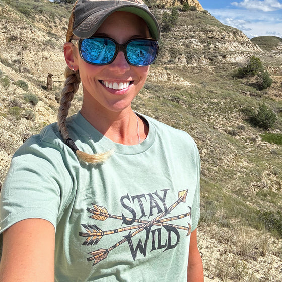 Women's Stay Wild Archery Logo T Shirt