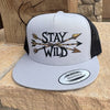 Stay Wild Women's Printed Snapback Trucker Hat