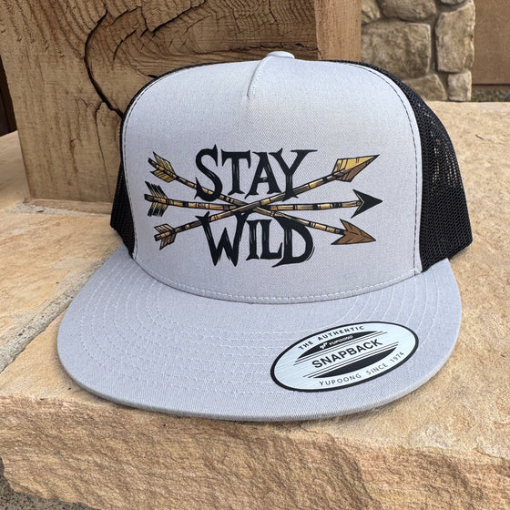Stay Wild Women's Printed Snapback Trucker Hat