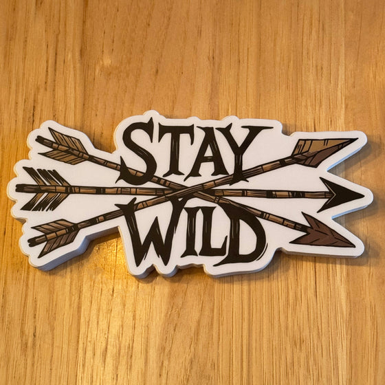 FREE Shipping, Stay Wild Archery Stickers