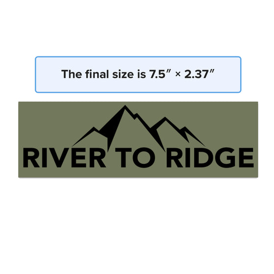 River to Ridge Logo Stickers, FREE Shipping
