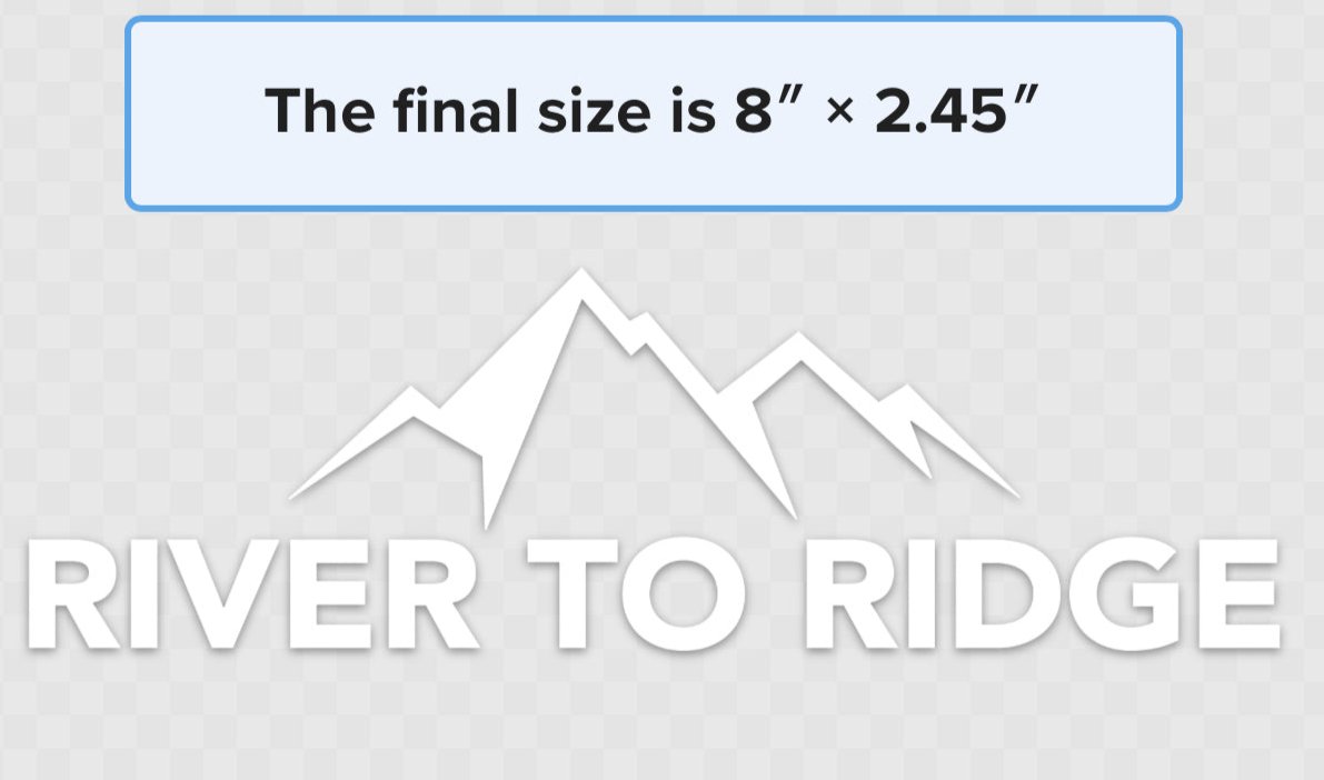 River to Ridge White Window Transfer Stickers, FREE Shipping – River to ...