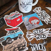 FREE Shipping, Offroad Classic Stickers, 6 x 6