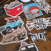 FREE Shipping, Offroad Classic Stickers, 6 x 6