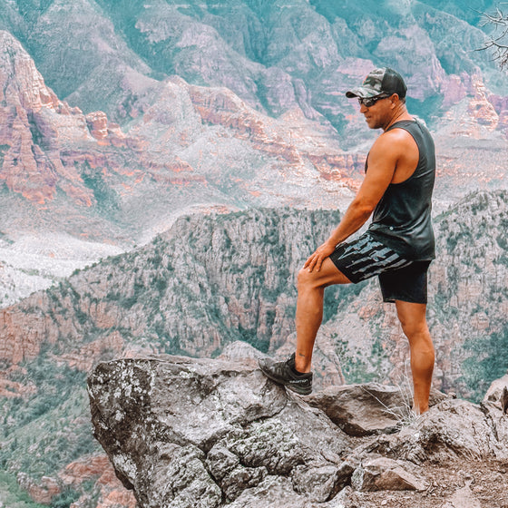 Men's UPF 50 Tactical Swim Trunks, Side Pocket and Hidden Pocket