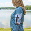 Women's Camo Cross Christian UPF 50 Hoodie Matthew 16:26