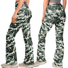 Watercolor Camo Flared Leggings, "Lifting" w/ Hidden Pocket, XS-4XL