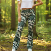 Flared Watercolor Camo Leggings, "Lifting" w/ Hidden Pocket, XS-4XL
