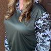 Women's Watercolor Camo UPF 50 Lightweight Sports Hoodie