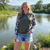 Women's Watercolor Camo UPF 50 Lightweight Sports Hoodie