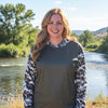 Women's Watercolor Camo UPF 50 Lightweight Sports Hoodie