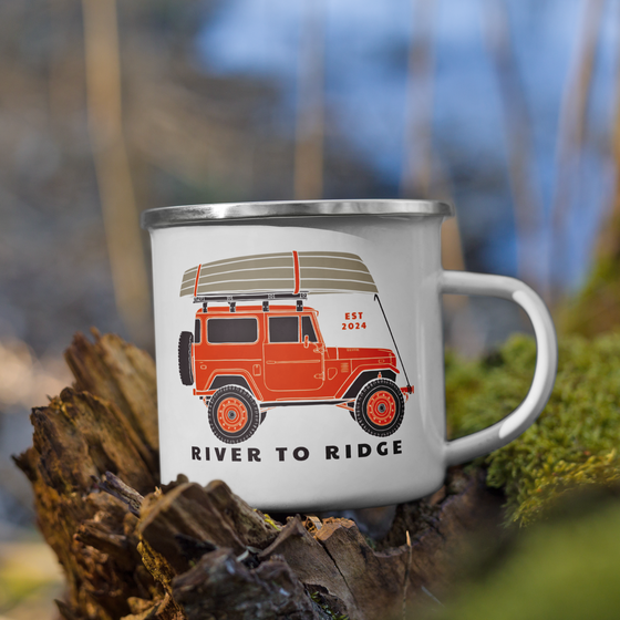 Enamel Mug, Offroad Weekend Logo