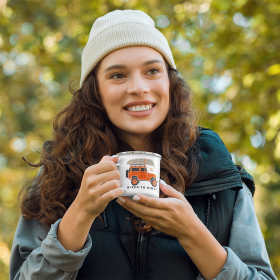 Enamel Mug, Offroad Weekend Logo