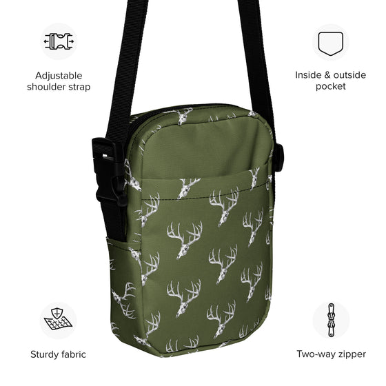 Whitetail Deer Crossbody / Concealed Carry Bag, Water Resistant