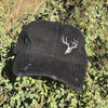 Whitetail Distressed Low Profile Hat, Unisex