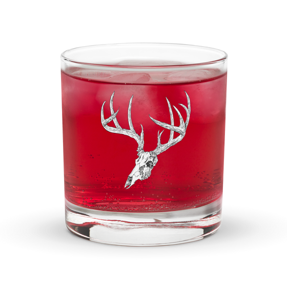 Whitetail Deer Whiskey Glass