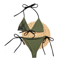  FREE Shipping, OD Green Woodland String Bikini, Padded, UPF 50