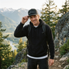 Black & Grey River to Ridge Meshback Hat