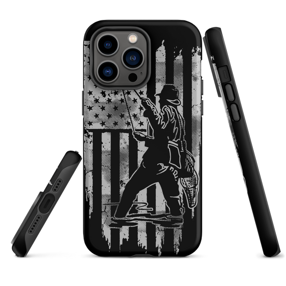 Dual Layer iPhone® Tough Case, FREE Shipping, Fishing USA Patriotic