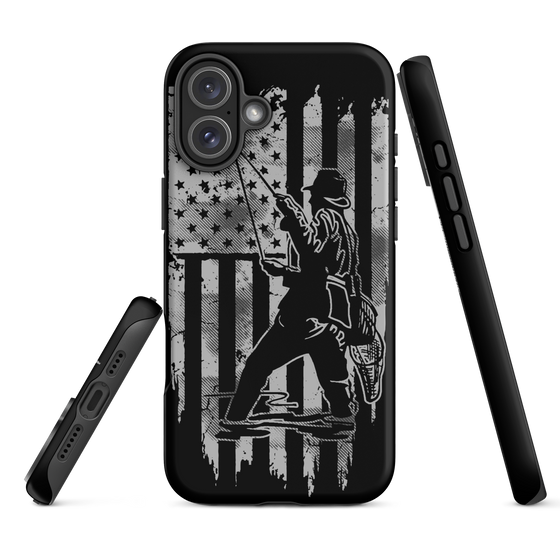 Dual Layer iPhone® Tough Case, FREE Shipping, Fishing USA Patriotic