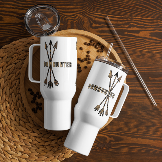 Bowhunter, Archery Stainless Steel Travel Mug, 25 or 40oz