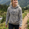 Women's Elk Logo Deadwood Camo Heavyweight Hoodie