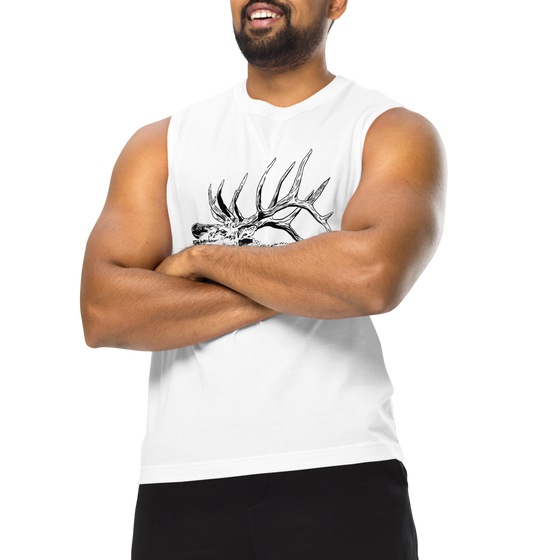 Men's Elk Muscle Tank Top from River to Ridge Clothing