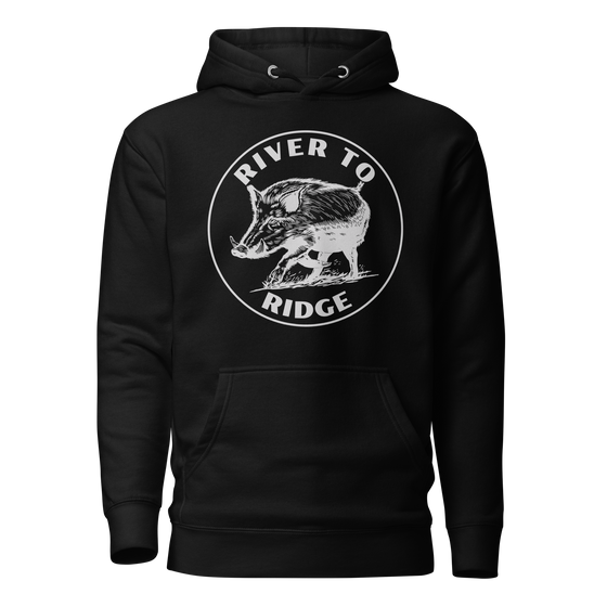 Hog Hunting Hoodie, Unisex, Black or Olive