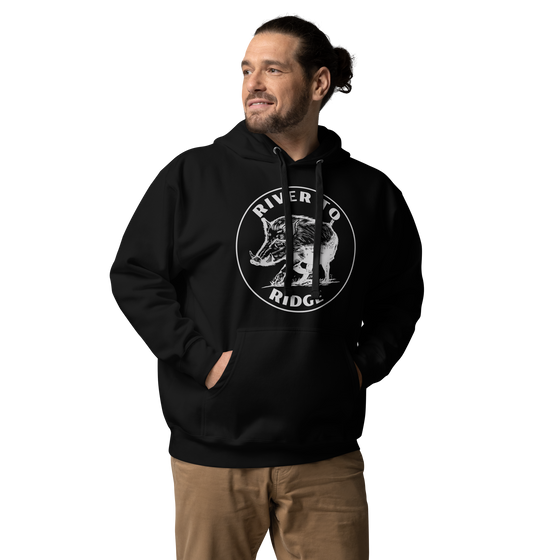 Hog Hunting Hoodie, Unisex, Black or Olive