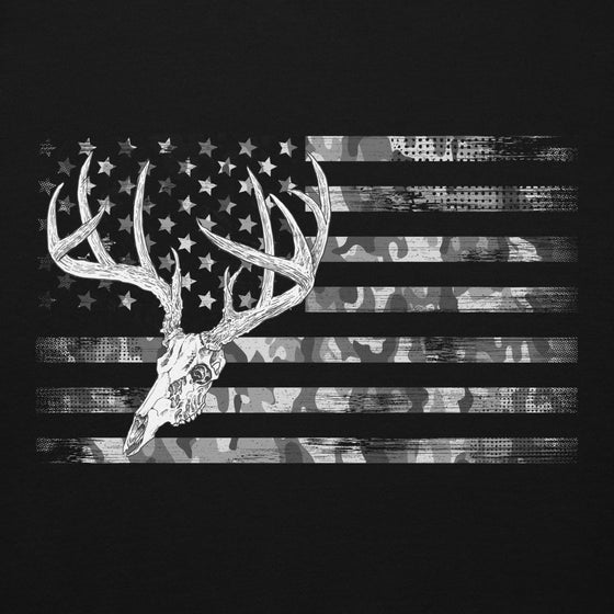 Youth Whitetail Flag Hoodie, Unisex, Royal or Black