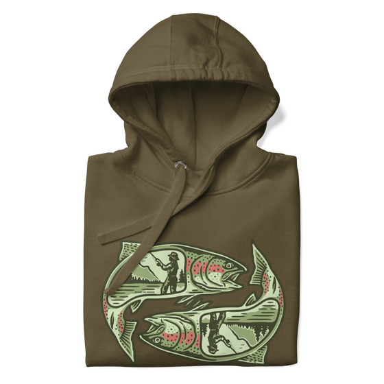 Lady Angler Hoodie, Olive
