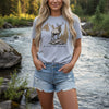 Women's High Country Elk T-Shirt, Ash