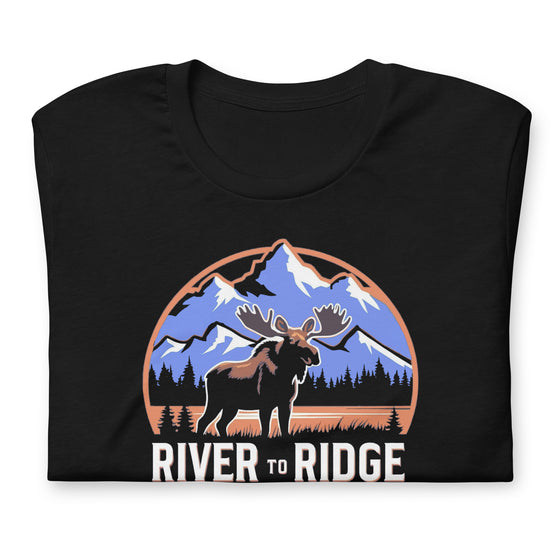 Women's River to Ridge Moose Logo T, Navy or Black