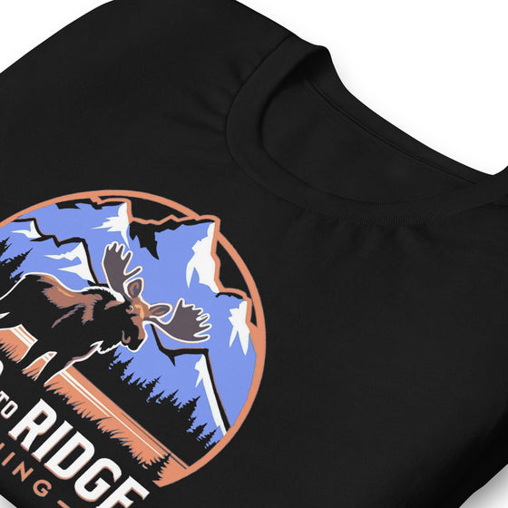 Women's River to Ridge Moose Logo T, Navy or Black