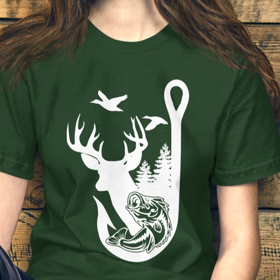 Hooked on the Outdoors Women's T