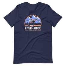  Women's River to Ridge Moose Logo T, Navy or Black