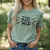Women's Stay Wild Archery Logo T Shirt