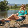 Relax Riverside: Women's Turquoise T-Shirt