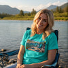 Relax Riverside: Women's Turquoise T-Shirt