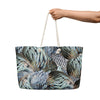 Oversized Turkey Feather Pattern Weekender Tote Bag