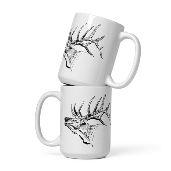 Elk Logo Coffee Mugs from River to Ridge Brand