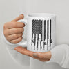 Tactical Gun Flag Coffee Mugs, Large 15 & 20 oz
