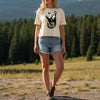 Hooked On the Outdoors Boxy T, Charcoal or Ivory