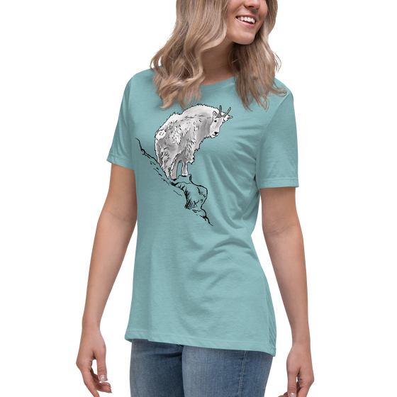 SALE 50% OFF, FREE Shipping Mountain Goat Women's T, Large