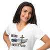 Product mockup from River to Ridge Brand Hunting Fishing Fitness and Faith T shirt